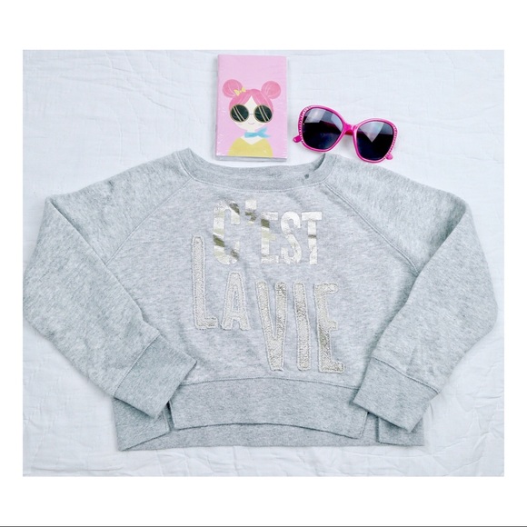 Aeropostale Girls c'est la vie Sweatshirt sz 5 - Picture 1 of 8